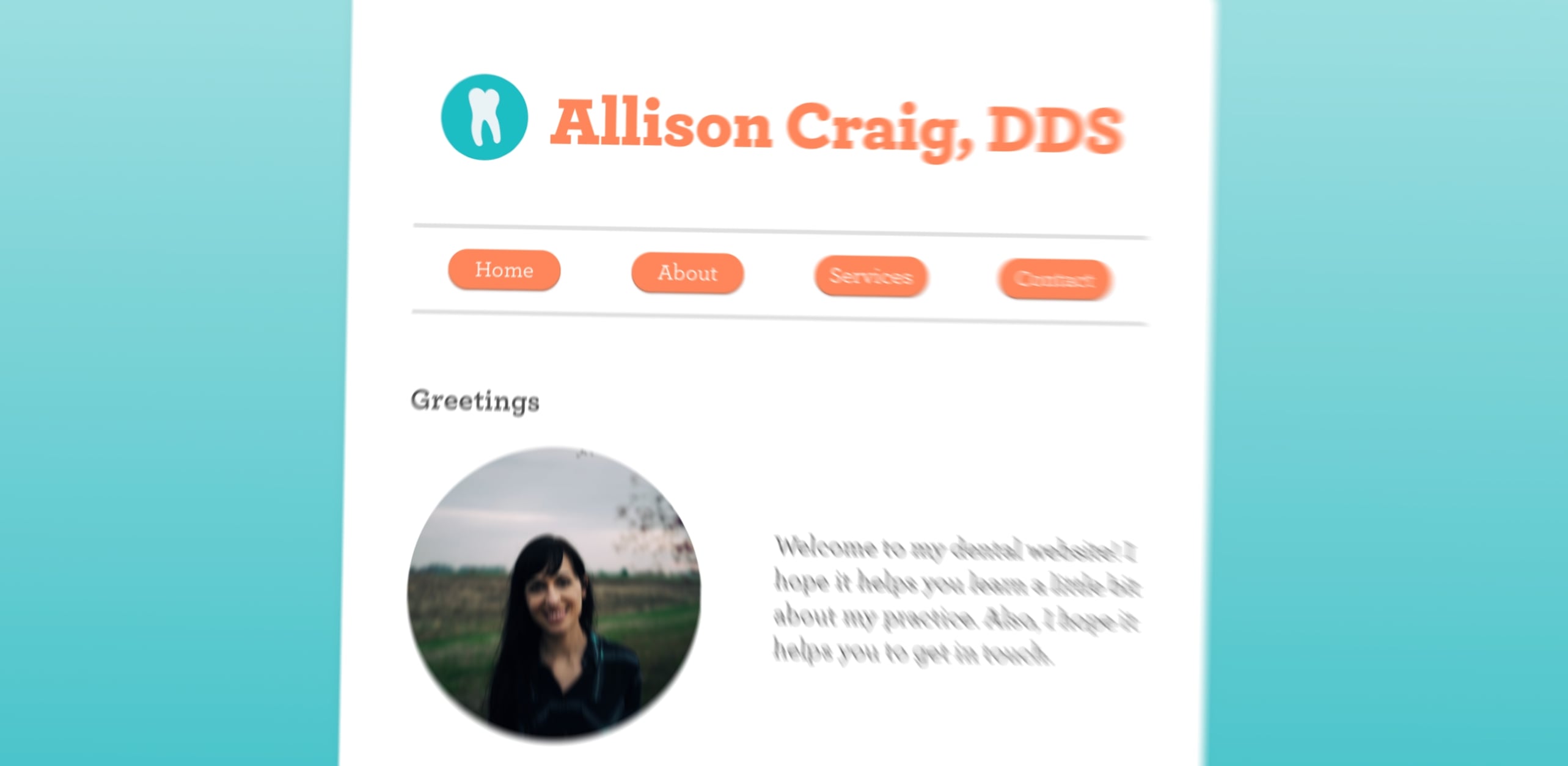 Allison's dental website